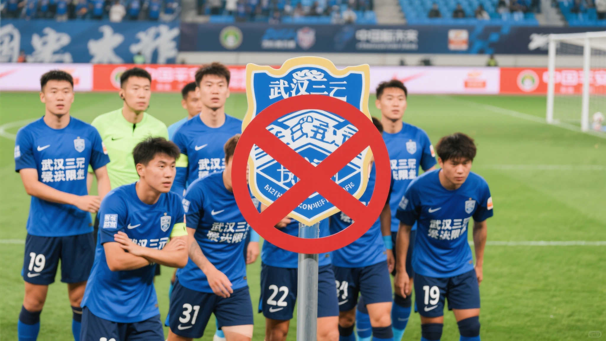 上的球员并