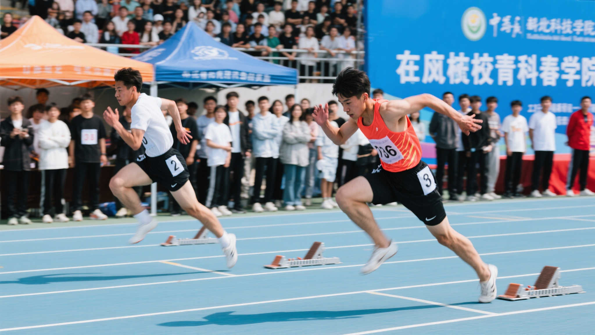 他在比赛中